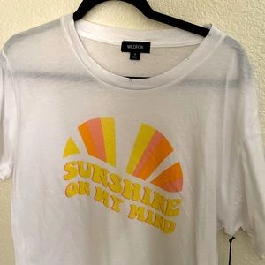 Wildfox white tee NWT!